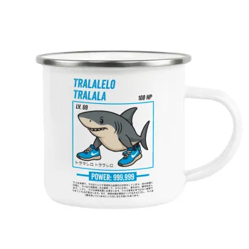 Tralalero Tralala, Κούπα Μεταλλική εμαγιέ λευκη 360ml