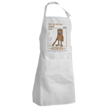Tung Tung Tung Sahur, Adult Chef Apron (with sliders and 2 pockets)