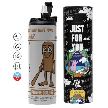 Tung Tung Tung Sahur, Tumbler stainless steel GREY 600ml