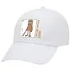 Καπέλο Ενηλίκων Baseball Λευκό 5-φύλλο (POLYESTER, ΕΝΗΛΙΚΩΝ, UNISEX, ONE SIZE)