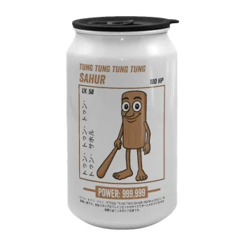 Tung Tung Tung Sahur, Κούπα ταξιδιού μεταλλική με καπάκι (tin-can) 500ml