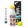 Tennis ball Metal mug thermos White, double wall, 550ml