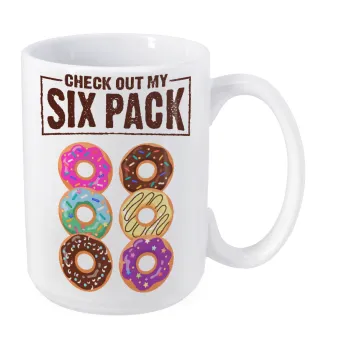 Check Out My Six Pack, Κούπα Mega, κεραμική, 450ml