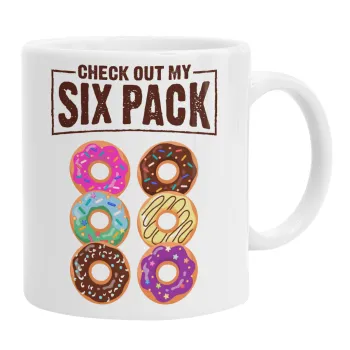 Check Out My Six Pack, Ceramic coffee mug, 330ml