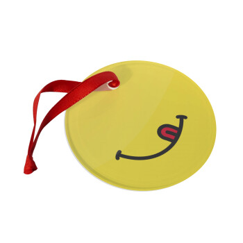 Χαμόγελο , Christmas ornament glass 9cm