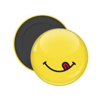 Χαμόγελο , Μαγνητάκι ψυγείου στρογγυλό διάστασης 5cm