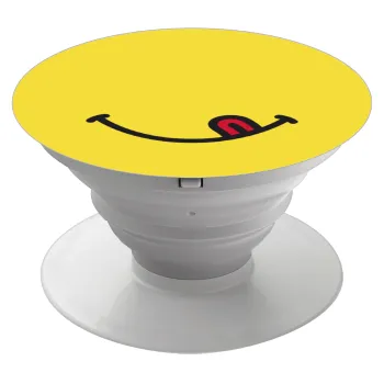 Χαμόγελο , Phone Holders Stand  Λευκό Βάση Στήριξης Κινητού στο Χέρι