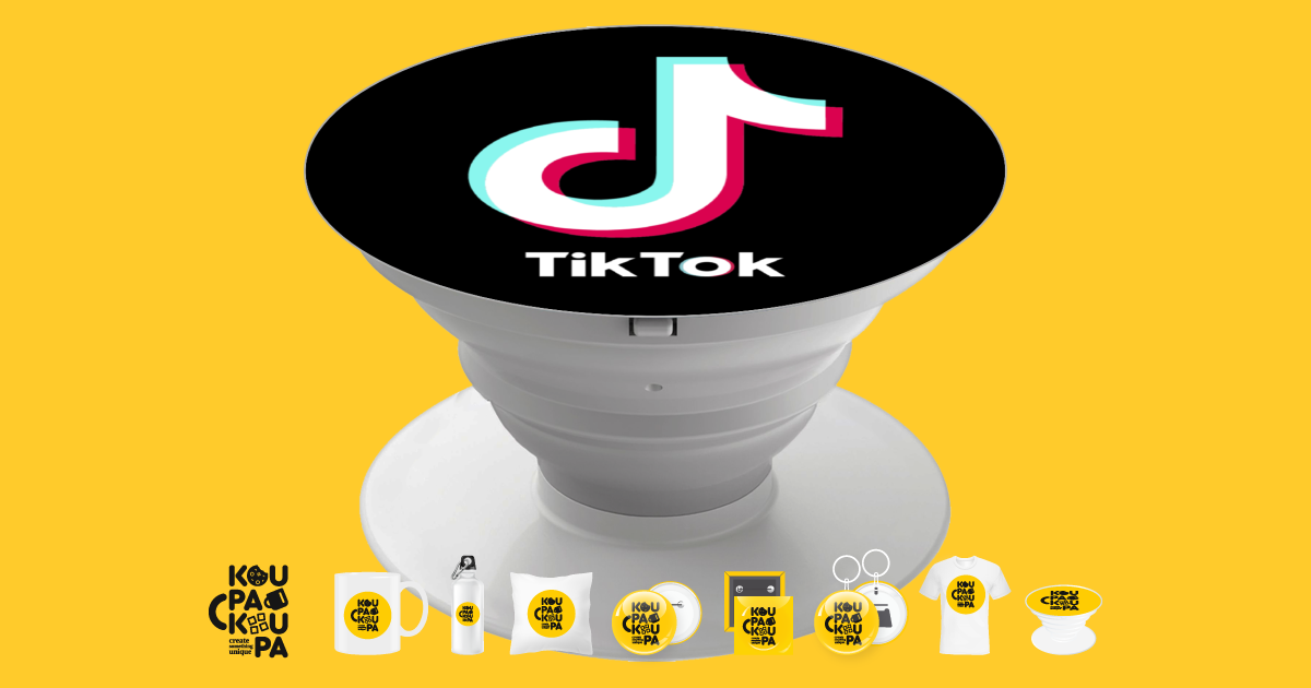 tik tok black, Phone Holders Stand White Hand-held Mobile Phone Holder