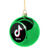Green Christmas tree ornament ball 8cm