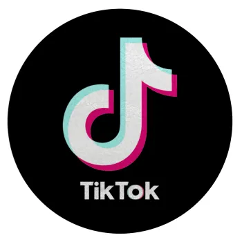 tik tok black, Επιφάνεια κοπής γυάλινη στρογγυλή (30cm)