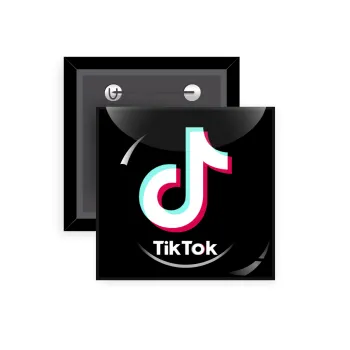 tik tok black, Κονκάρδα παραμάνα τετράγωνη 5x5cm