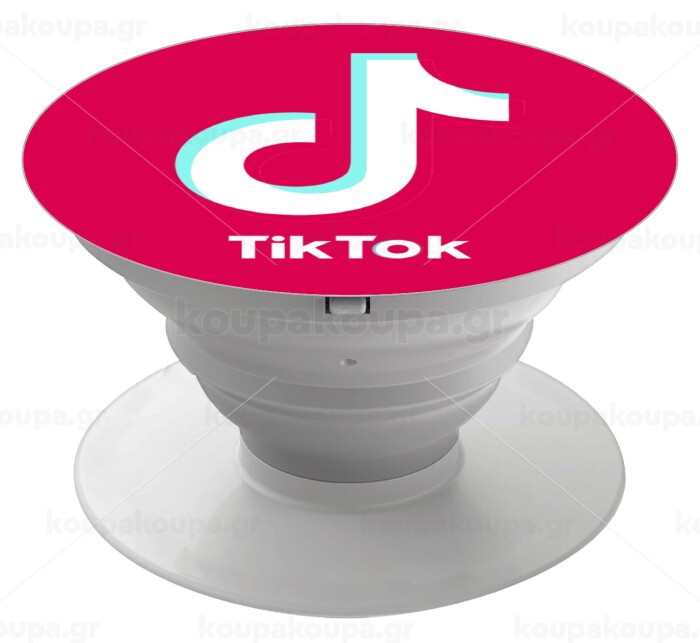 tik tok pink, Phone Holders Stand White Hand-held Mobile Phone Holder