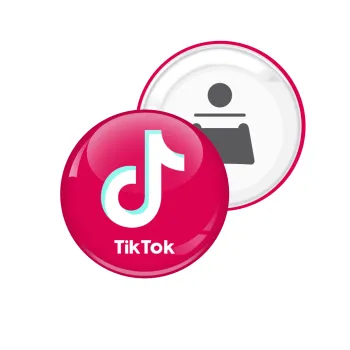 tik tok pink, Μαγνητάκι και ανοιχτήρι μπύρας στρογγυλό διάστασης 5,9cm