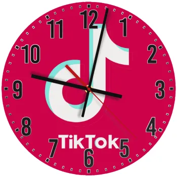 tik tok pink, Ρολόι τοίχου ξύλινο (30cm)