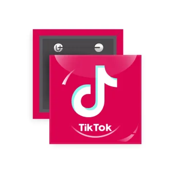 tik tok pink, Κονκάρδα παραμάνα τετράγωνη 5x5cm