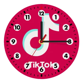 tik tok pink, Ρολόι τοίχου ξύλινο (20cm)