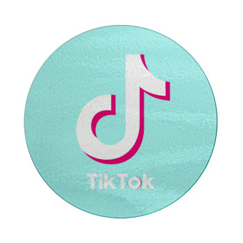 tik tok blue, Επιφάνεια κοπής γυάλινη στρογγυλή (30cm)
