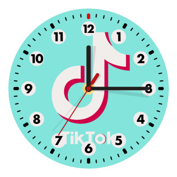 tik tok blue, Wooden wall clock (20cm)