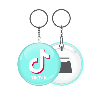 tik tok blue, Μπρελόκ μεταλλικό 5cm με ανοιχτήρι