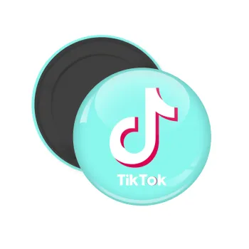 tik tok blue, Μαγνητάκι ψυγείου στρογγυλό διάστασης 5cm