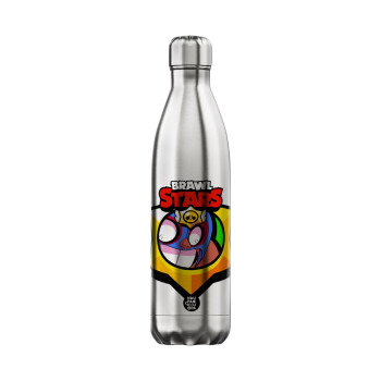 Brawl Stars El primo, Μεταλλικό παγούρι θερμός Inox (Stainless steel), διπλού τοιχώματος, 750ml