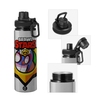 Brawl Stars El primo, Μεταλλικό παγούρι νερού με καπάκι ασφαλείας, αλουμινίου 850ml