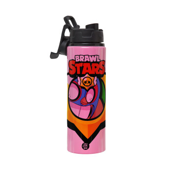 Brawl Stars El primo, Μεταλλικό παγούρι νερού με καπάκι ασφαλείας, αλουμινίου 850ml