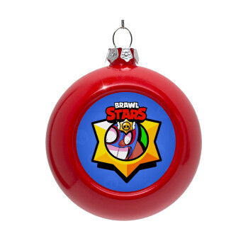 Brawl Stars El primo, Στολίδι Χριστουγεννιάτικη μπάλα δένδρου Κόκκινη 8cm