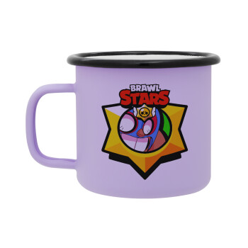 Brawl Stars El primo, Κούπα Μεταλλική εμαγιέ ΜΑΤ Light Pastel Purple 360ml
