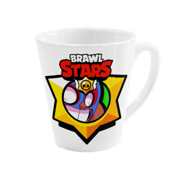 Brawl Stars El primo, Κούπα κωνική Latte Λευκή, κεραμική, 300ml