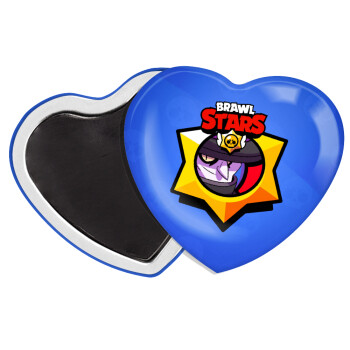 Brawl Stars El primo, Μαγνητάκι καρδιά (57x52mm)
