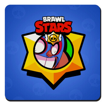 Brawl Stars El primo, Τετράγωνο μαγνητάκι ξύλινο 9x9cm