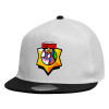 Καπέλο παιδικό Flat Snapback, Λευκό (100% ΒΑΜΒΑΚΕΡΟ, ΠΑΙΔΙΚΟ, UNISEX, ONE SIZE)