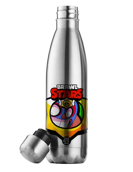 Brawl Stars El primo — Μεταλλικό παγούρι θερμός Inox (Stainless steel), διπλού τοιχώματος, 500ml