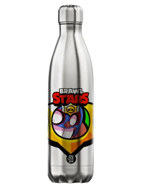 Brawl Stars El primo — Inox (Stainless steel) hot metal mug, double wall, 750ml