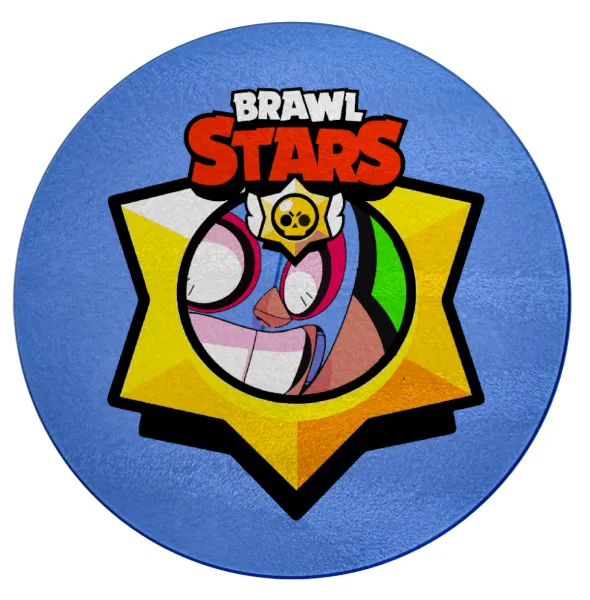 Brawl Stars El primo — Επιφάνεια κοπής γυάλινη στρογγυλή (30cm)
