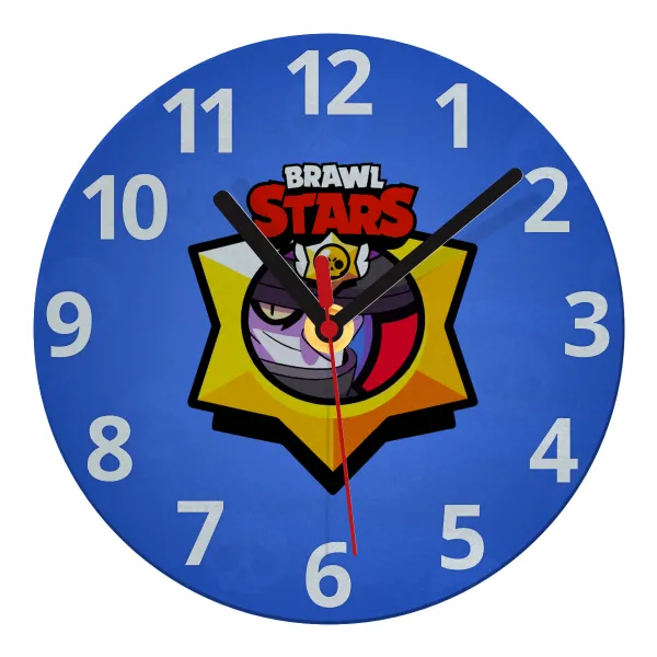 Brawl Stars El primo — Glass wall clock (20cm)