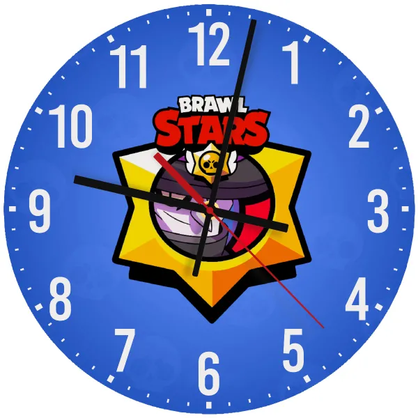 Brawl Stars El primo — Ρολόι τοίχου ξύλινο 30cm