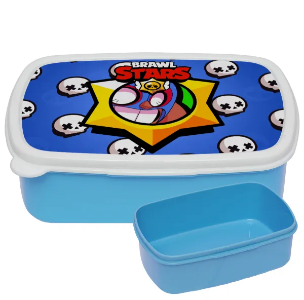 Brawl Stars El primo — BLUE kids' plastic lunch box (BPA-free), L18 x W13 x H6cm