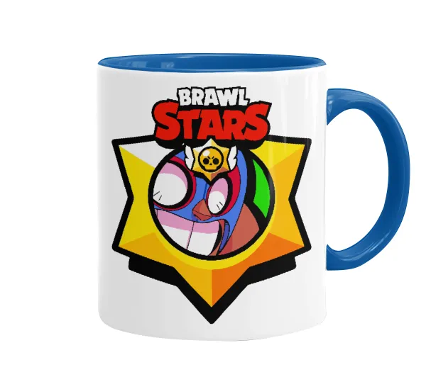 Brawl Stars El primo — Mug colored blue, ceramic, 330ml
