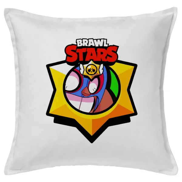 Brawl Stars El primo — Sofa cushion White 50x50cm includes filling