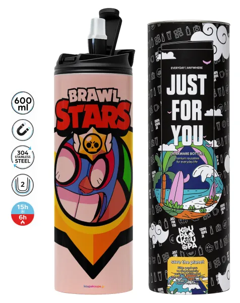 Brawl Stars El primo — Tumbler stainless steel PINK 600ml