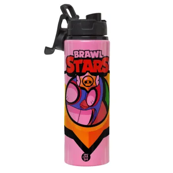 Brawl Stars El primo, Μεταλλικό παγούρι νερού με καπάκι ασφαλείας, αλουμινίου 850ml