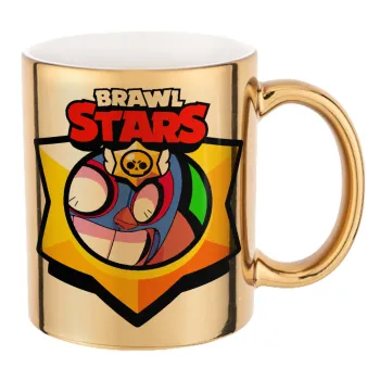 Brawl Stars El primo, Κούπα κεραμική, χρυσή καθρέπτης, 330ml