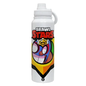 Brawl Stars El primo, Θερμός 1L Ανοξείδωτο με Βάση Κινητού & Διπλά Τοιχώματα