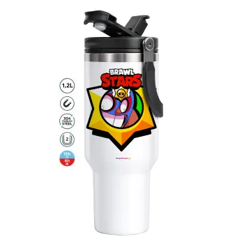 Brawl Stars El primo, Mega Tumbler με καπάκι, διπλού τοιχώματος (θερμό) 1,2L