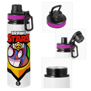 Brawl Stars El primo, Μεταλλικό παγούρι νερού με καπάκι ασφαλείας, αλουμινίου 850ml
