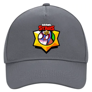 Brawl Stars El primo, Ultimate Adult Hat Grey, (100% COTTON DRILL, ADULT, UNISEX, ONE SIZE)