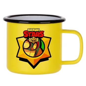 Brawl Stars El primo, Κούπα Μεταλλική εμαγιέ ΜΑΤ Κίτρινη 360ml