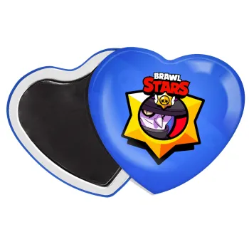 Brawl Stars El primo, Μαγνητάκι καρδιά (57x52mm)